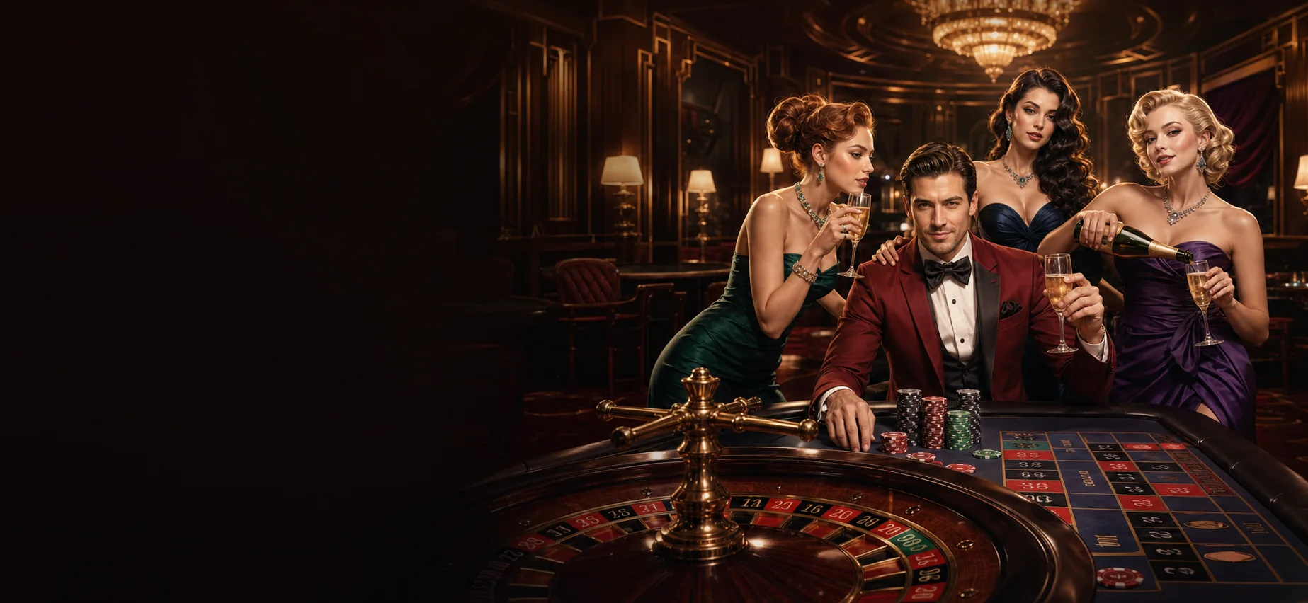 Eigenständige Art-Deco Casinova Themenwelt